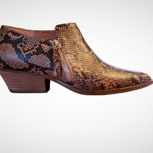 Chelsea & Violet python booties